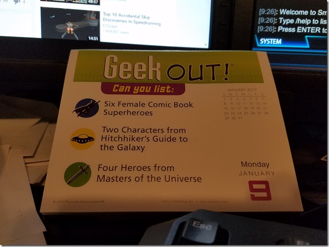 2017-01-09 Geekout 2017-01-09 Geekout