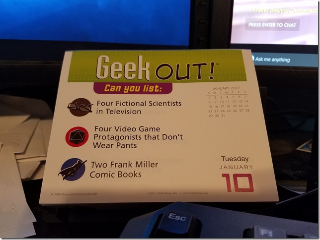 2017-01-10 Geekout